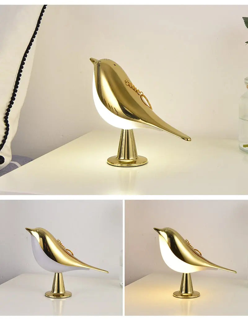 Lampe de chevet en bois créative avec interrupteur tactile Industris.fr