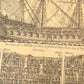 Affiche vintage de navire de guerre en papier kraft, décoration murale Industris.fr