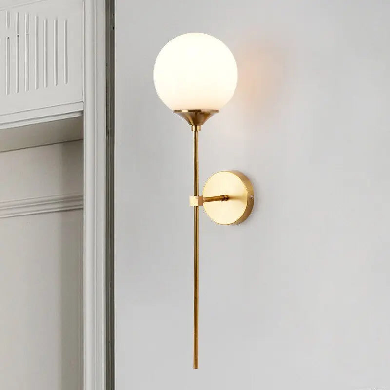 Applique verre nordique boule LED - Luminaire décoratif Industris.fr