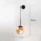 Applique verre nordique boule LED - Luminaire moderne Industris.fr