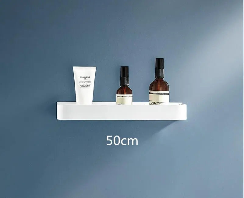 Étagère de salle de bain et de douche en aluminium blanc Industris.fr