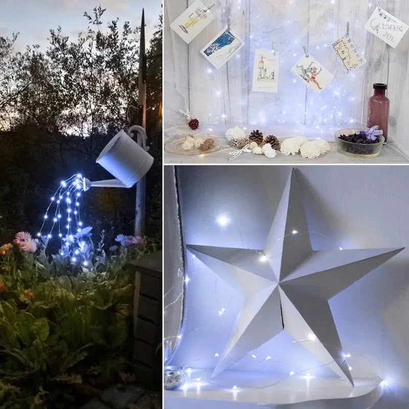 Éclairage de Noël extérieures, énergie solaire, étoile LED, étoile de Noël,  guirlande