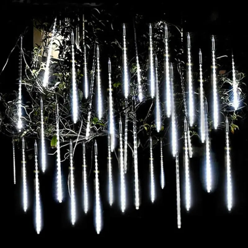 Guirlandes lumineuses LED pluie de météores pour décoration Industris.fr