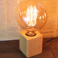 Lampe de Table rétro en bois avec prise E27, Vintage, bureau, chevet, décor, Base en bois, prise ue, 220/110V Industris.fr