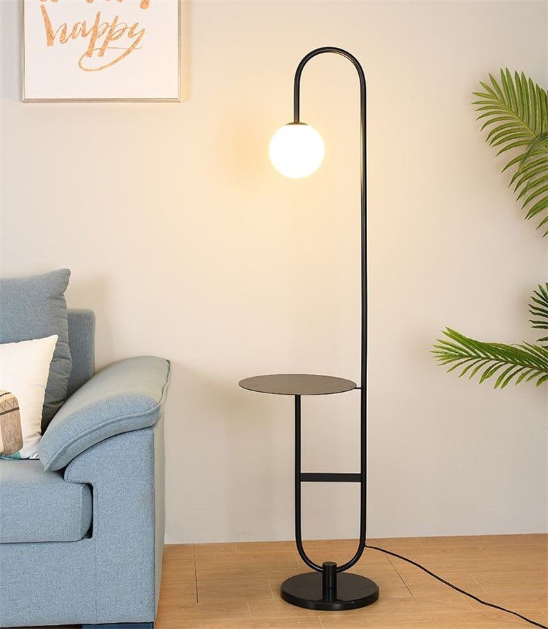 Lampe sur Pied Moderne avec Table Intégrée