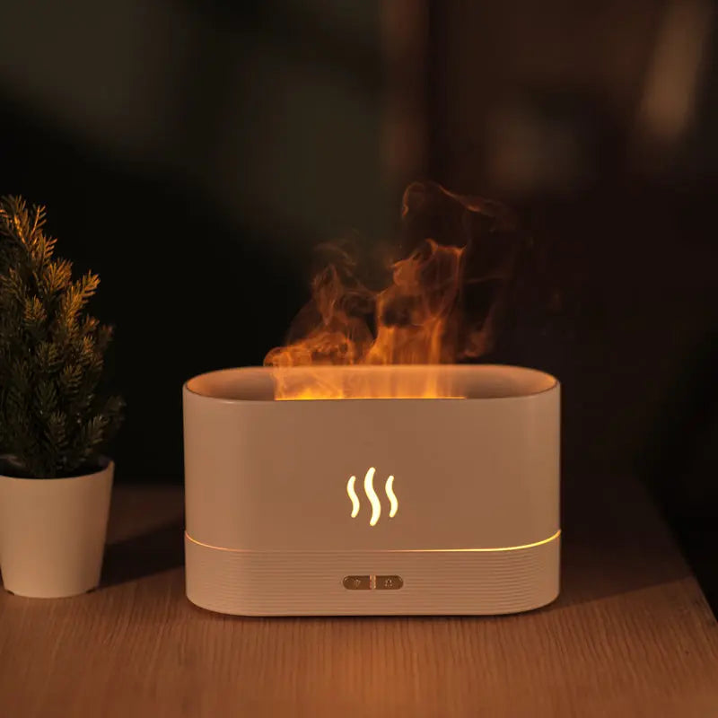 Humidificateur d'air ultrasonique - Lampe à LED pour huiles essentielles Industris.fr