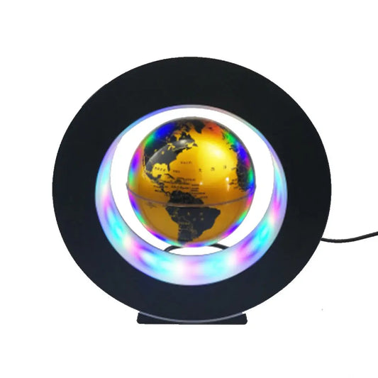 Lampe LED en lévitation magnétique, Globe rotatif Industris.fr