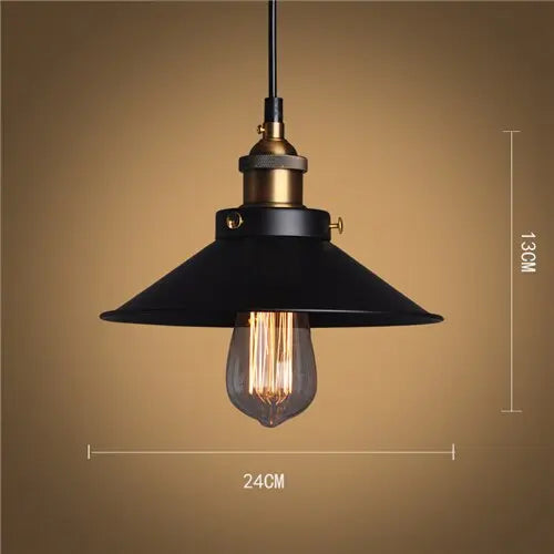 Lampe suspendue en fer noir Vintage I style industriel nordique Industris.fr