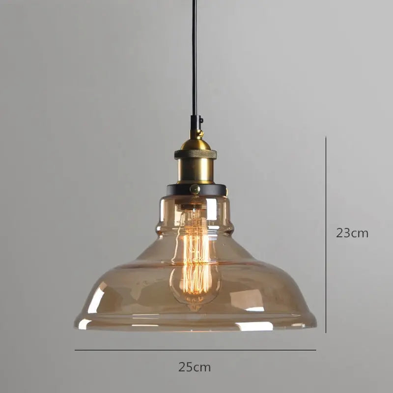 Lampes suspendues en verre fumé pour un style industriel moderne Industris.fr
