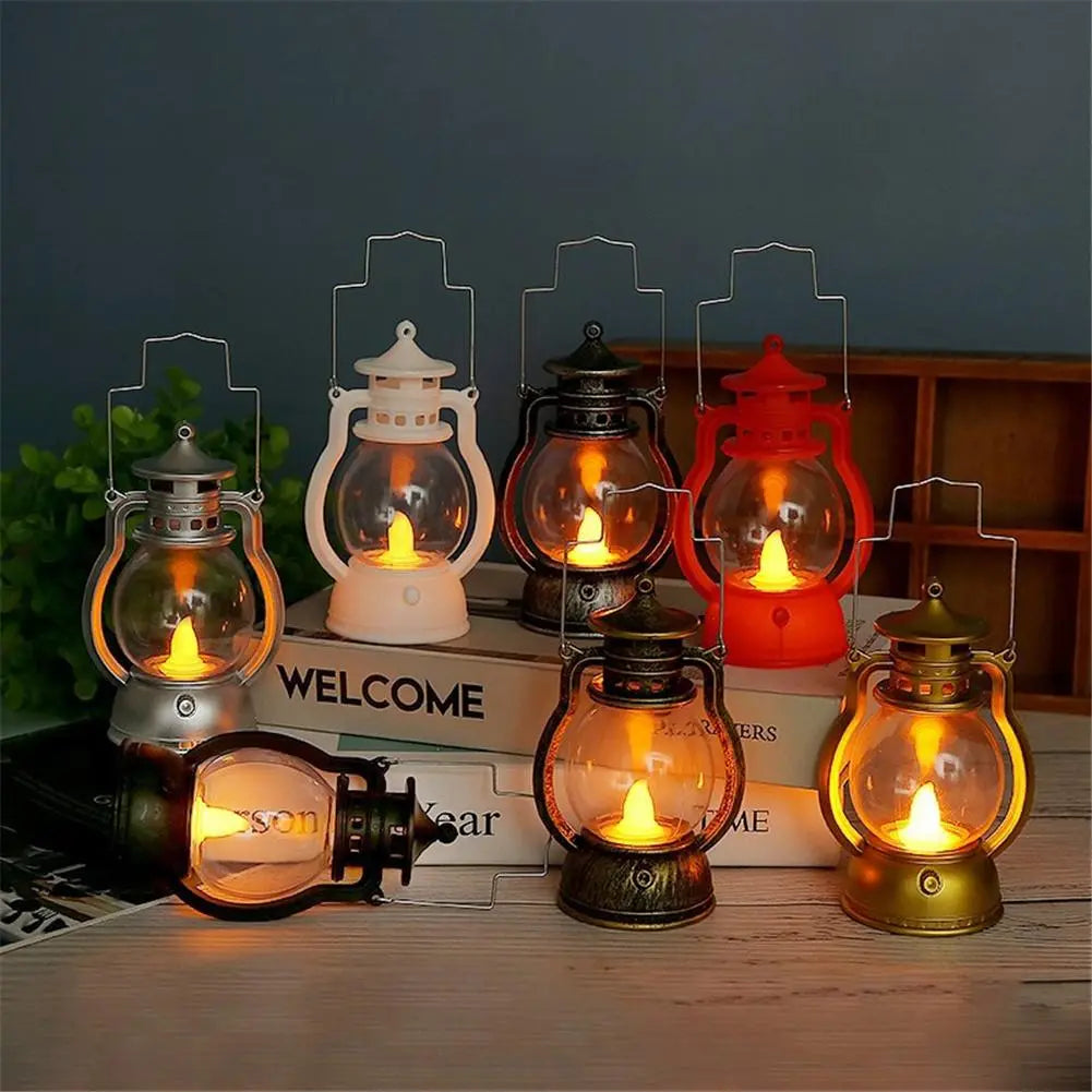 Lanterne décorative à huile Kerosene avec guirlandes lumineuses Industris.fr