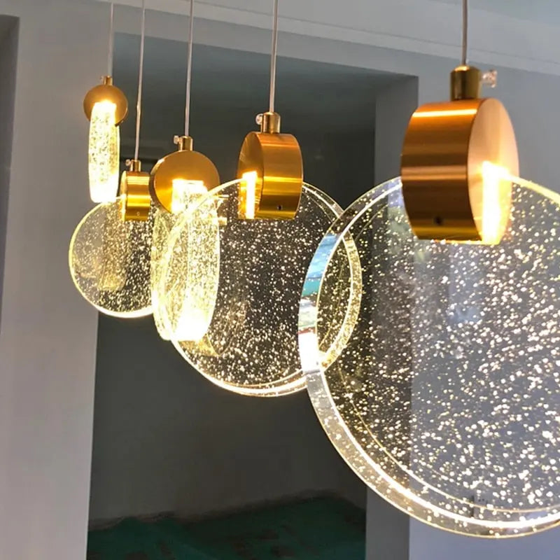 Lustre industriel en corde et cristal, plafonnier pour intérieur Industris.fr