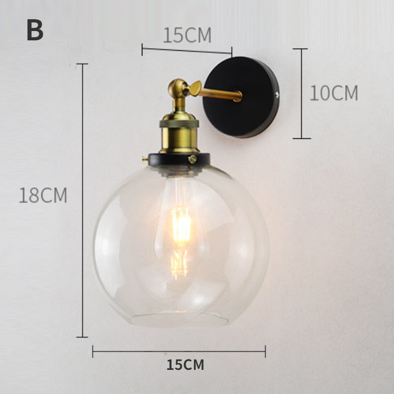 lampe murale en verre de couleur grise Industris.fr