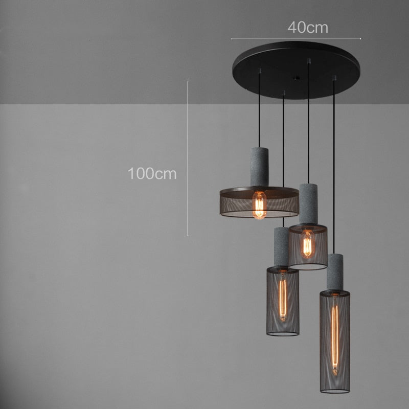 Lampe LED suspendue industrielle en métal Industris.fr