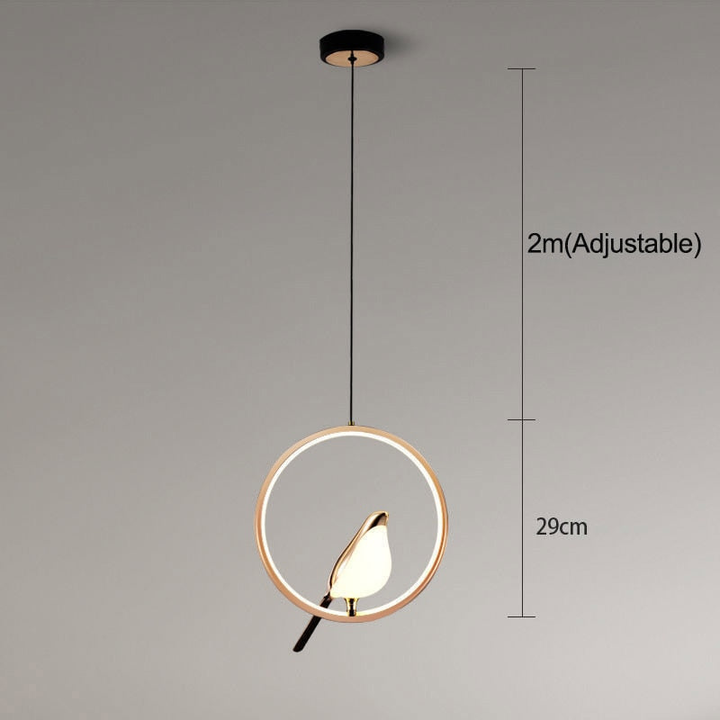 Lampes suspendues nordiques créatives Maghelicopter, lumière de luxe postmoderne, lampe d'étude de personnalité, lustre LED de chevet de chambre à coucher 