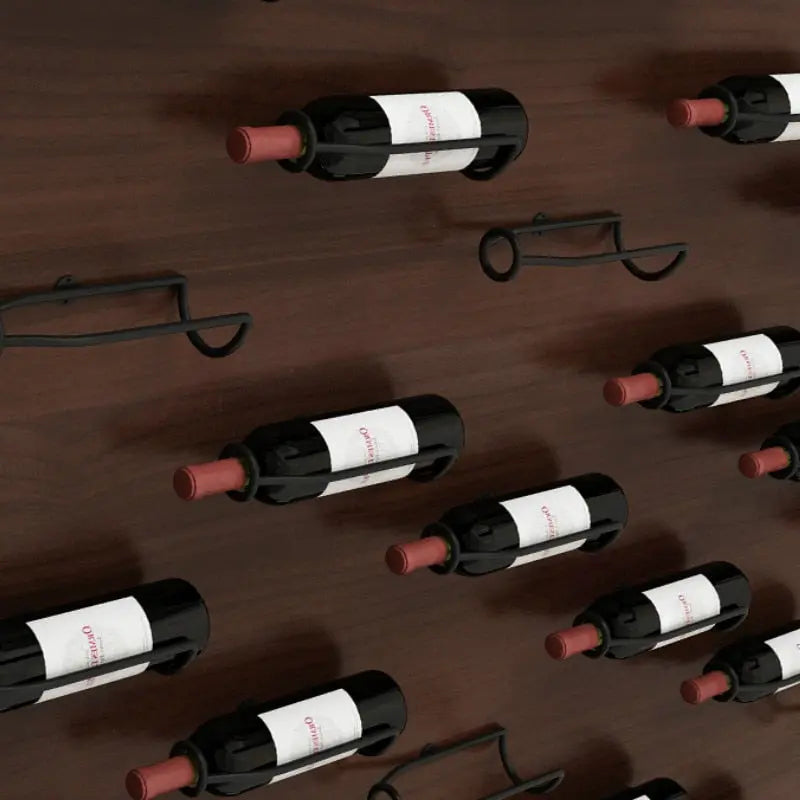 Support mural en fer pour rangement de bouteilles de vin Industris.fr
