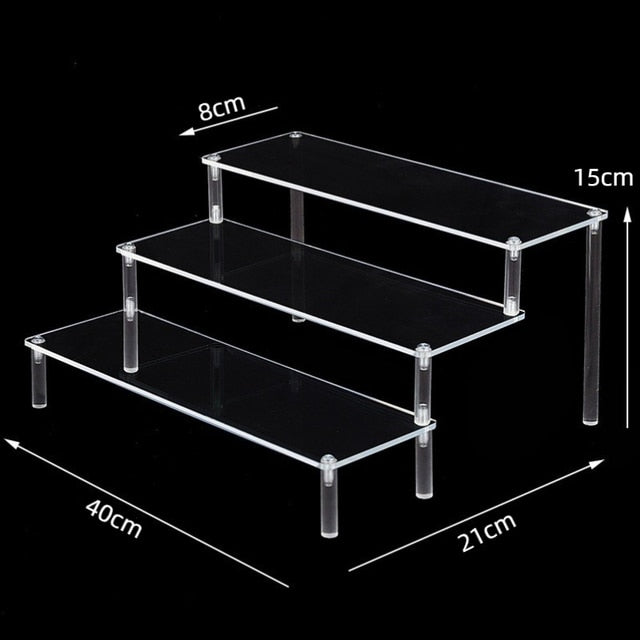 Étagère de présentation en acrylique transparent pour Funko POP, support de parfum, de maquillage et de figurine d'action, support de gâteau Chi pour modèle de voiture Industris.fr