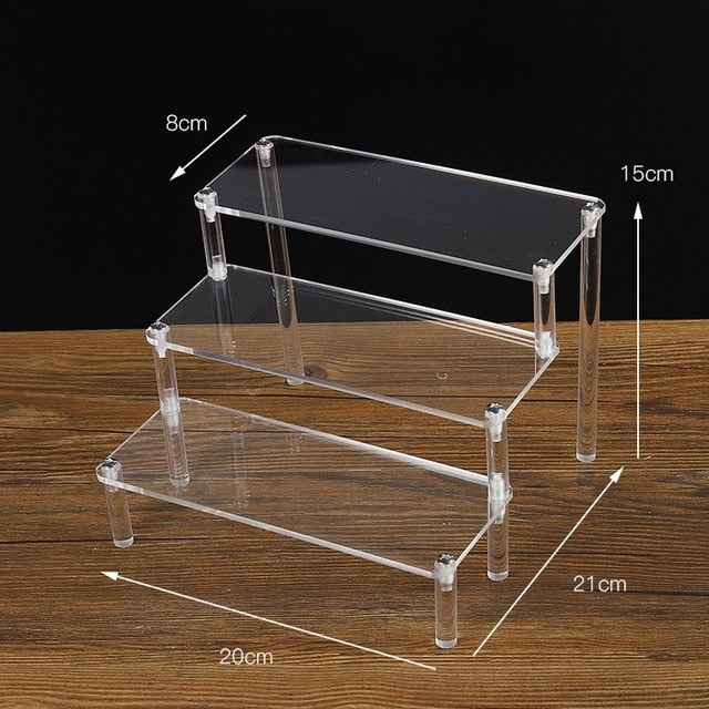 Présentoir acrylique transparent pour figurines d'anime Cupcake étagère organisateur Desserts support bijoux présentoir Risers support parfum support Industris.fr