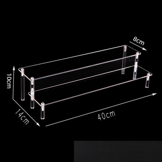 Présentoir en acrylique transparent à 5 niveaux, étagère pour gâteau Chi, décoration de parfum et figurines EvaluAmiibo Funko POP Industris.fr