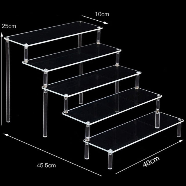 Étagère de présentation en acrylique transparent pour Funko POP, support de parfum, de maquillage et de figurine d'action, support de gâteau Chi pour modèle de voiture Industris.fr