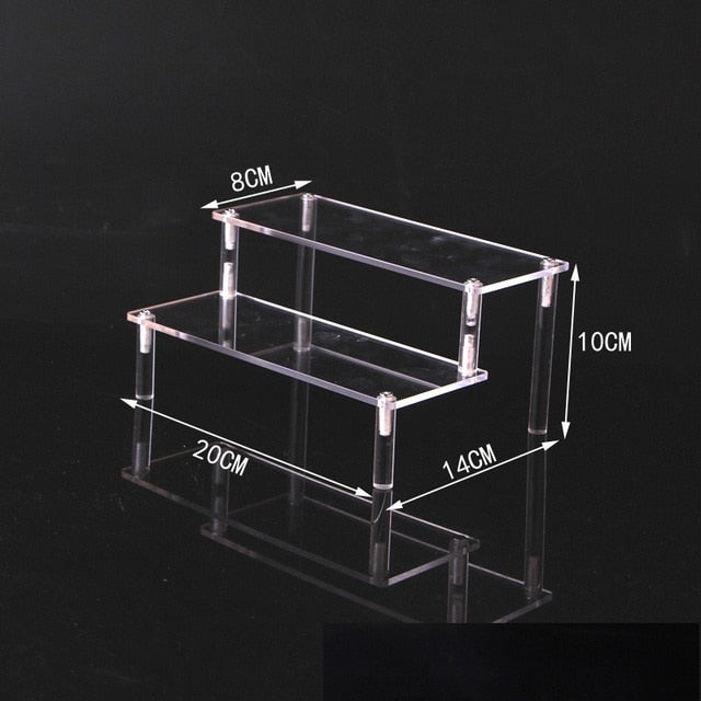 Présentoir en acrylique transparent à 5 niveaux, étagère pour gâteau Chi, décoration de parfum et figurines EvaluAmiibo Funko POP Industris.fr