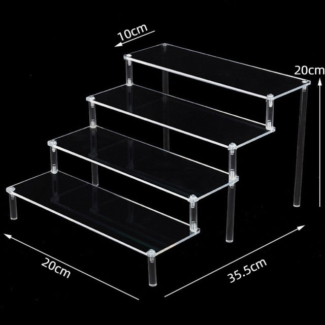 Étagère de présentation en acrylique transparent pour Funko POP, support de parfum, de maquillage et de figurine d'action, support de gâteau Chi pour modèle de voiture Industris.fr