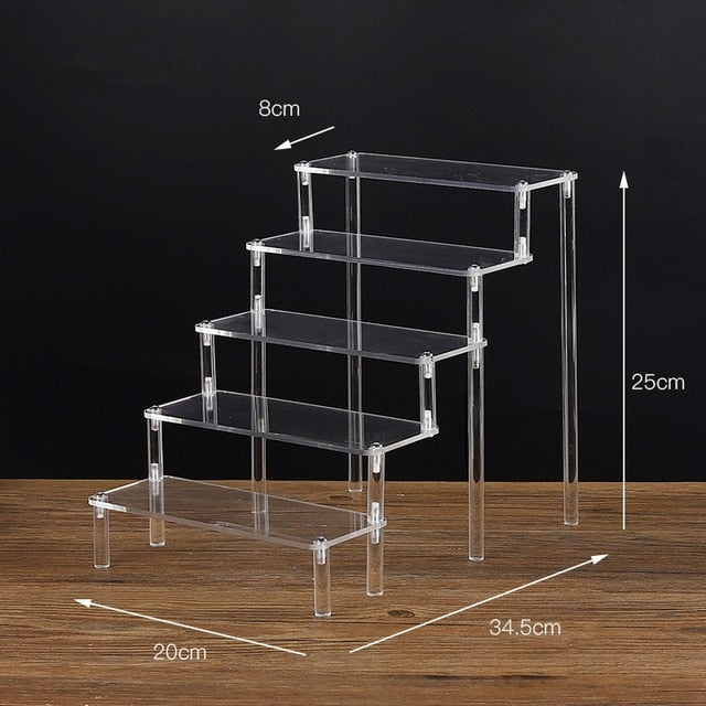 Présentoir acrylique transparent pour figurines d'anime Cupcake étagère organisateur Desserts support bijoux présentoir Risers support parfum support Industris.fr