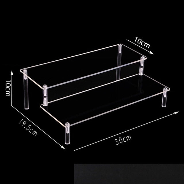 Présentoir en acrylique transparent à 5 niveaux, étagère pour gâteau Chi, décoration de parfum et figurines EvaluAmiibo Funko POP Industris.fr