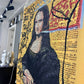 Tenture murale de la Joconde et des graffitis d'art contemporain Industris.fr