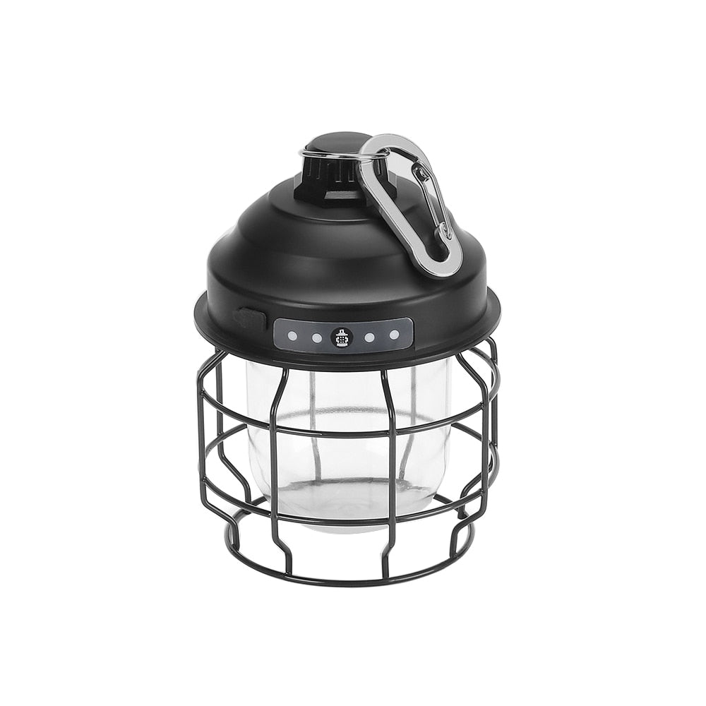 Lanterne LED suspendue Vintage en métal, alimentée par batterie Industris.fr