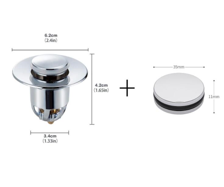 Filtre de vidange pop-up pour bassin à rebond de presse, douche à chaud, filtre d'évier, extension de cheveux, prise de bain, accessoires de quincaillerie de cuisine Industris.fr